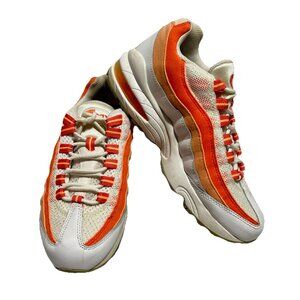 Nike Air Max 95 White Orange 336620-104 Athletic Shoes Women's Size 7